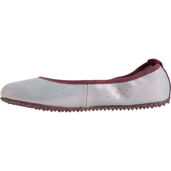 NEW Plae Crosby Ballerina Flats wide width Leather in gray silver unisex 825 3s2 - Picture 4 of 6